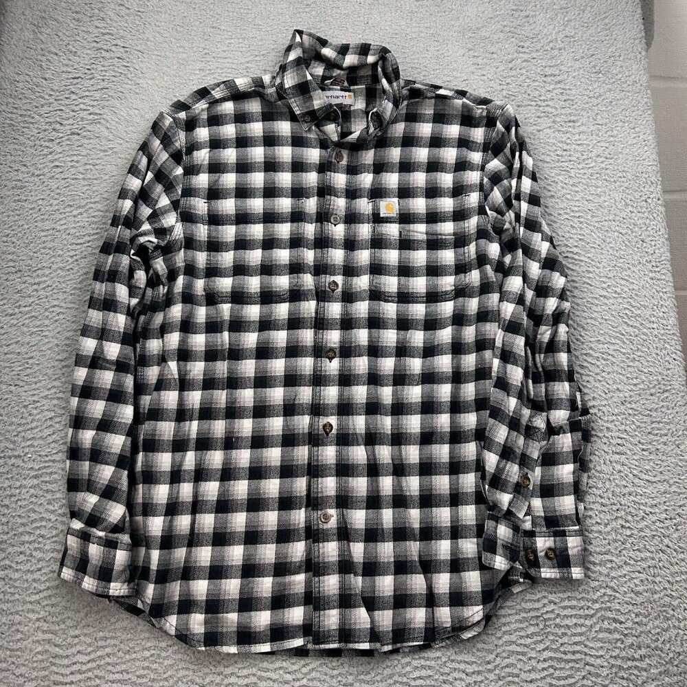 Carhartt Rugged Flex Hamilton Plaid Shirt Mens Size Medium Regular